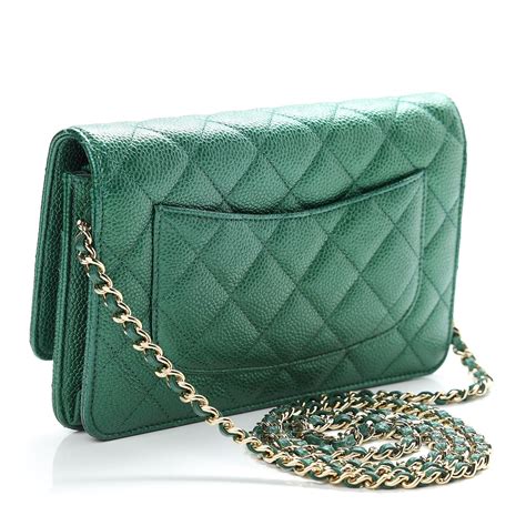 green wallet on chain chanel|fashionphile chanel wallet on chain.